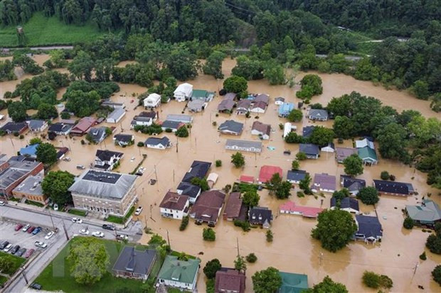 Tổng thống Mỹ ban bố tình trạng thảm họa do mưa lũ tại bang Kentucky